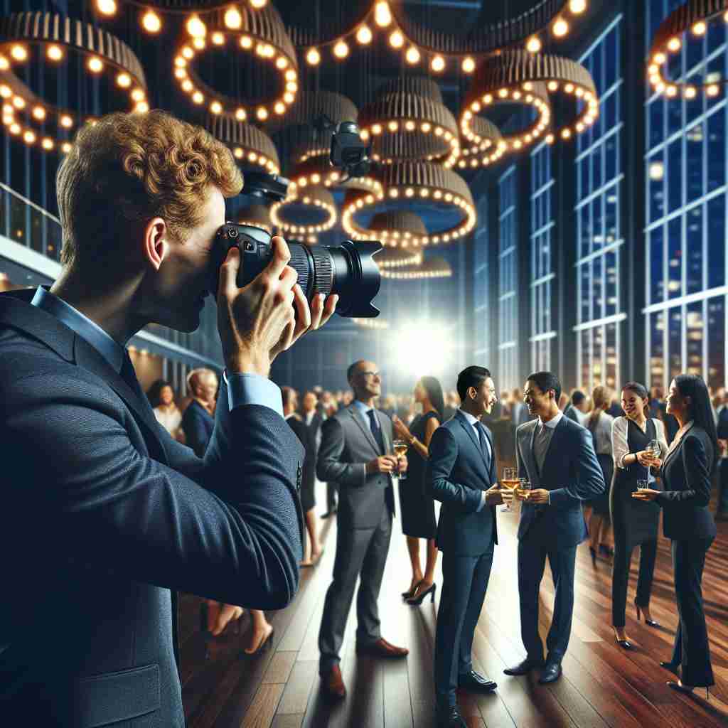 An image illustrating Como se destacar na fotografia de eventos corporativos