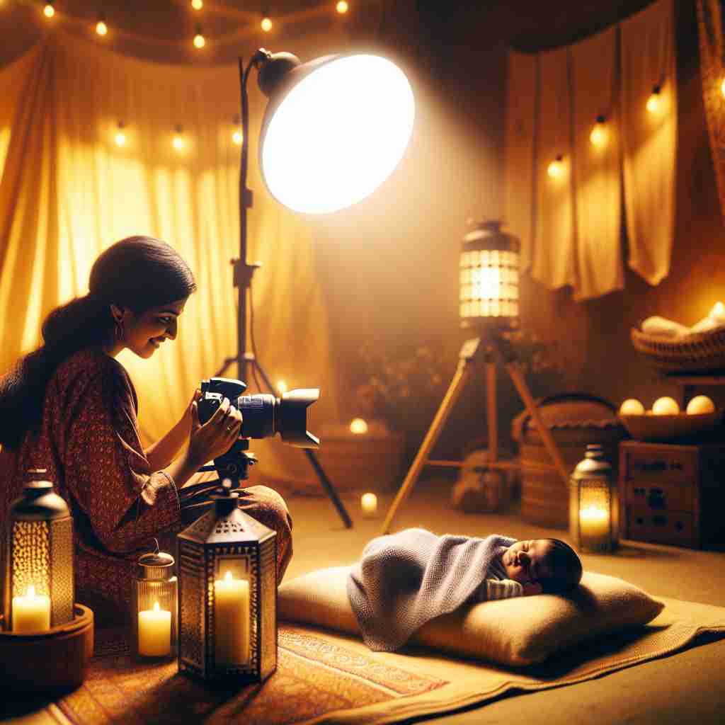 An image illustrating Dicas para Fotografar Recém-Nascidos com Segurança