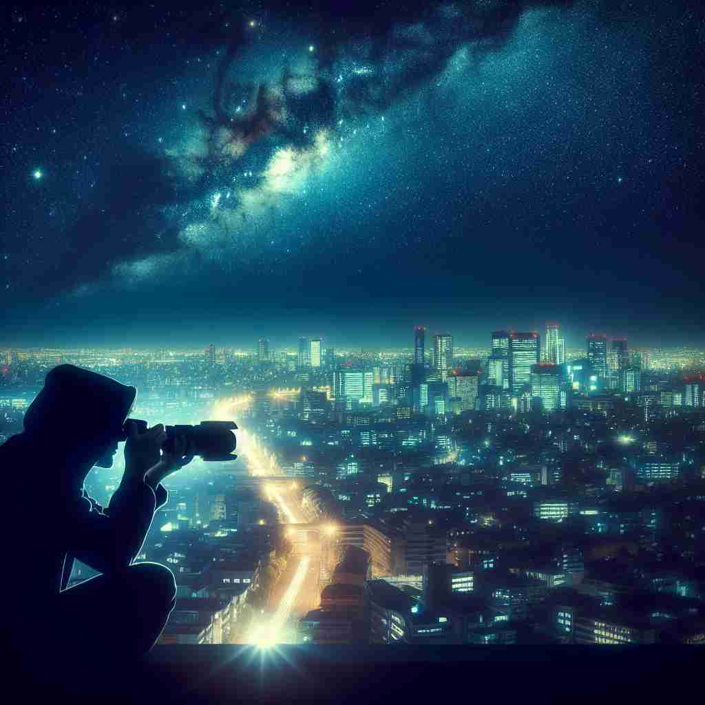 An image illustrating Fotografia Noturna Capturando a Beleza da Noite