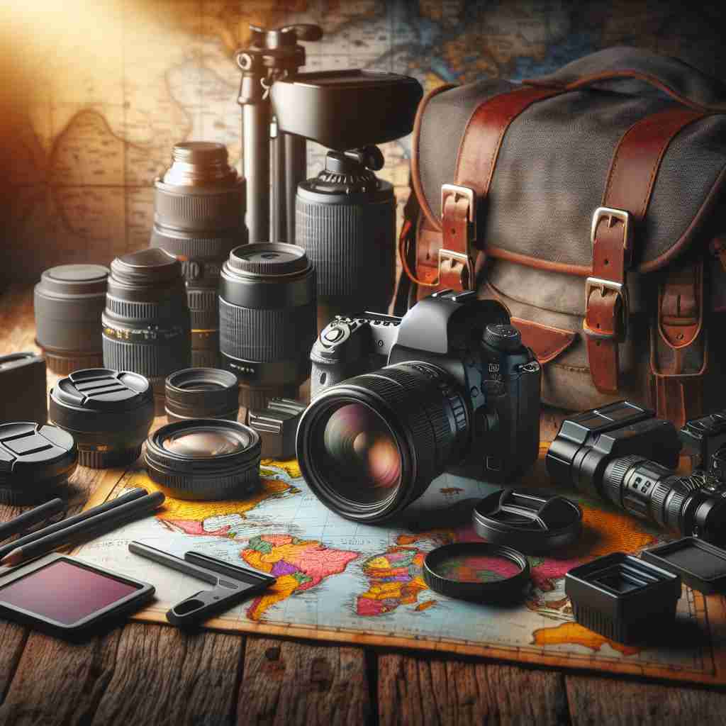 An image illustrating Equipamentos Essenciais para Fotografia de Viagem